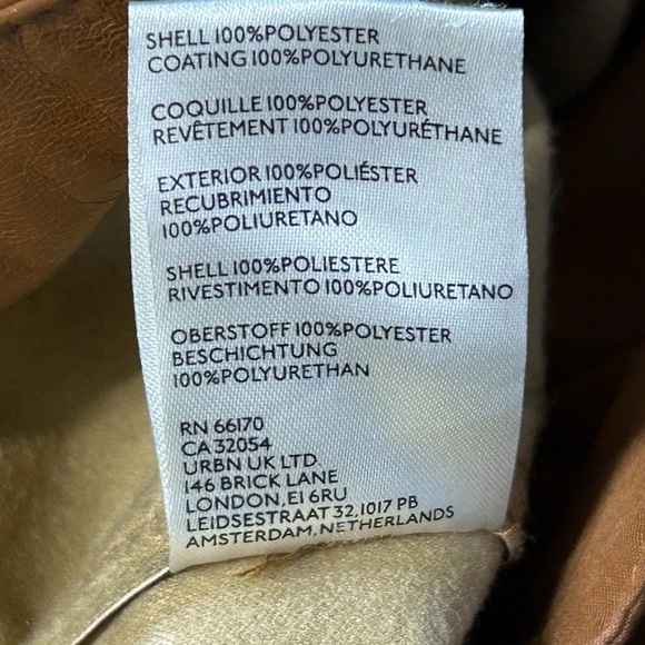 Free People Pants Star Crossed Lovers Faux Leather Vegan NWOT Size 12 - Picture 16 of 16